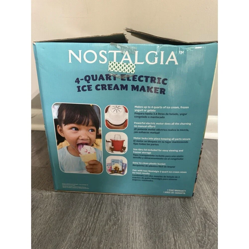 Nostalgia ICMP400 4-Quart Electric Ice Cream Maker